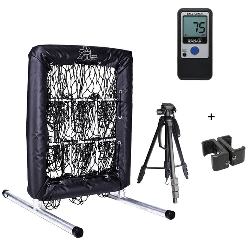 Pitcher's Velocity & Command System - No Hitter Pitching Net + Radar