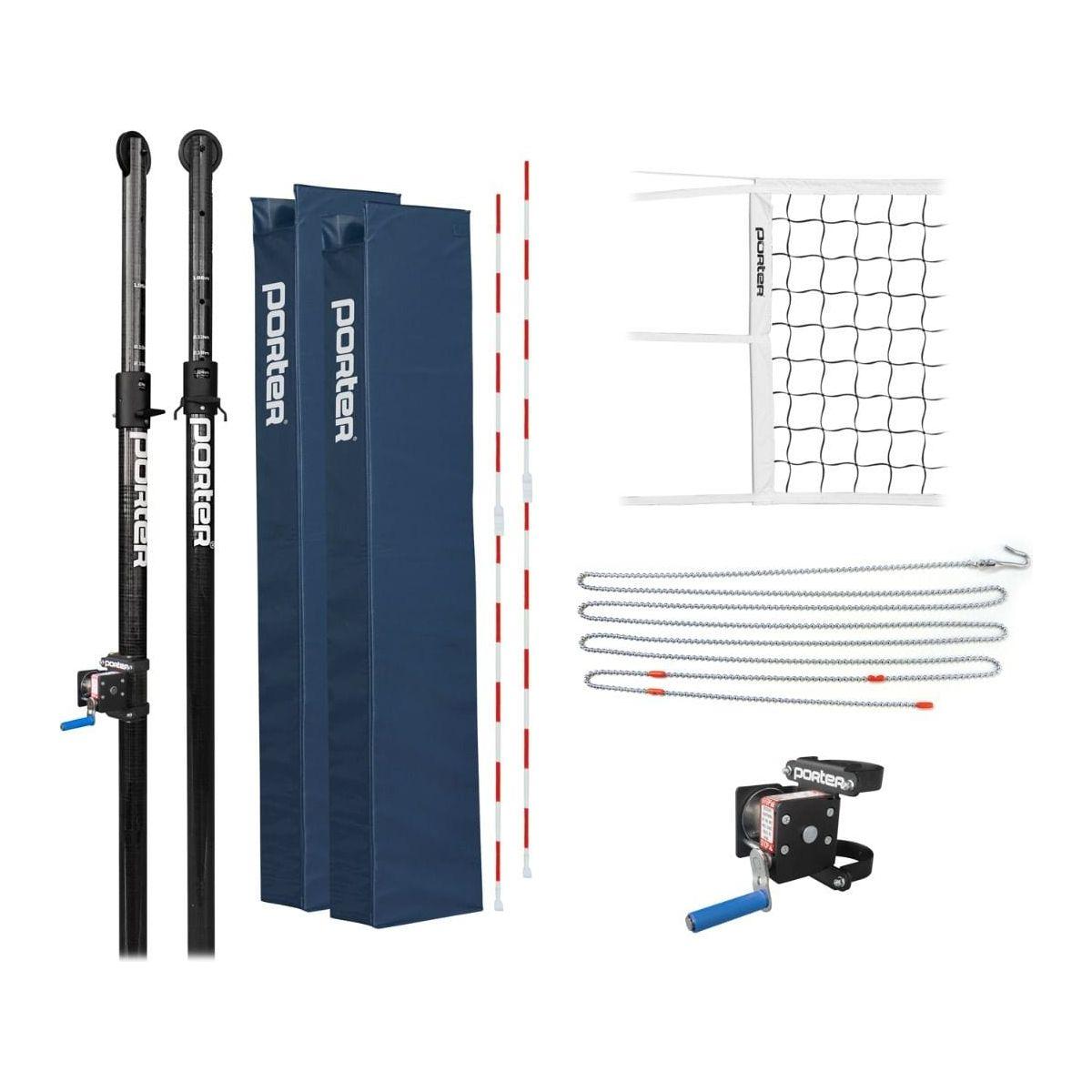 Porter Powr Carbon II VB Competition Volleyball System 20931