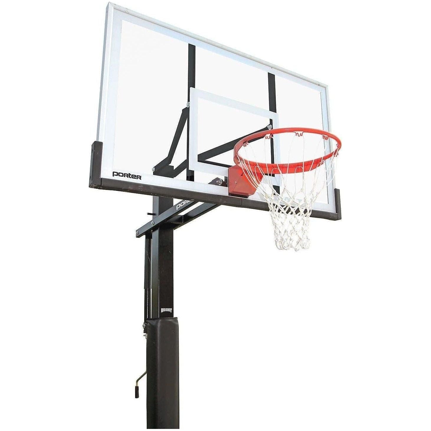 Porter Big Shot Collegiate 60” x 36” Glass Basketball Hoop 9571