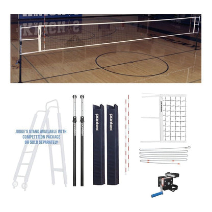Porter Powr Hybrid Volleyball End Standards w/ Pads 10939