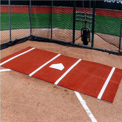 ProMounds 12' X 7' Batting Mat Pro With Inlaid Home Plate