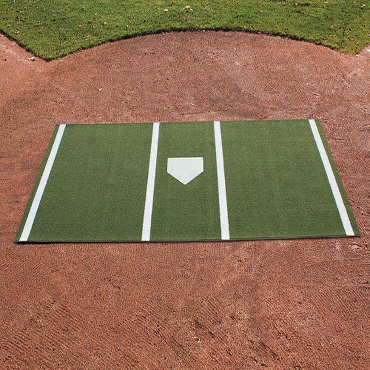 ProMounds 12' X 7' Batting Mat Pro With Inlaid Home Plate