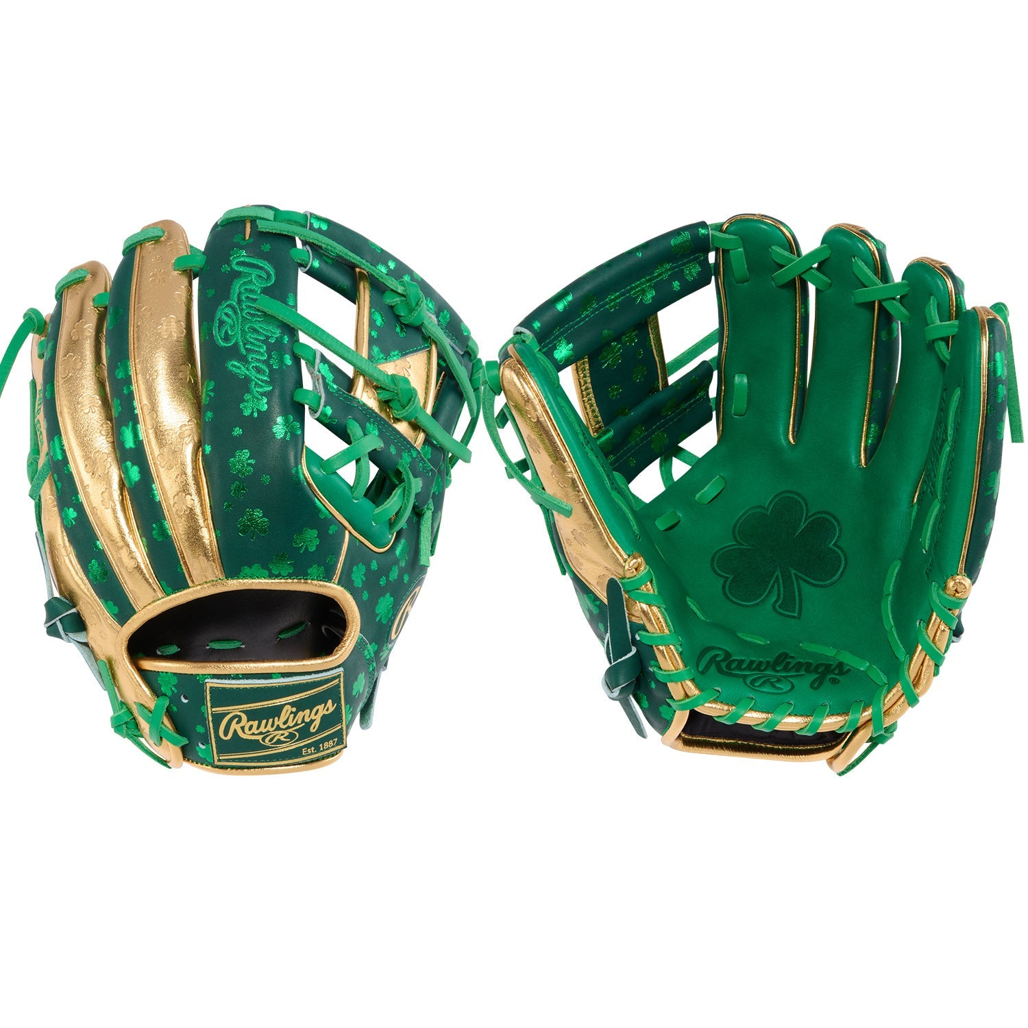 Rawlings PROR-LUCKYIX St. Patrick's Day Pro Lucky Heart of the Hide 11.5" Baseball Glove