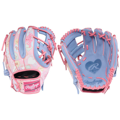 Rawlings PROR314-2PEP Candy Heart Valentine's Day Heart of the Hide 11.5" Baseball Glove