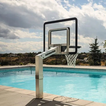 Dominator Aluminum Poolside Inground Basketball Hoop