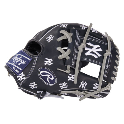 PRO205-2NYY Heart of the Hide MLB Micro Logo New York Yankees 11.75" Baseball Glove