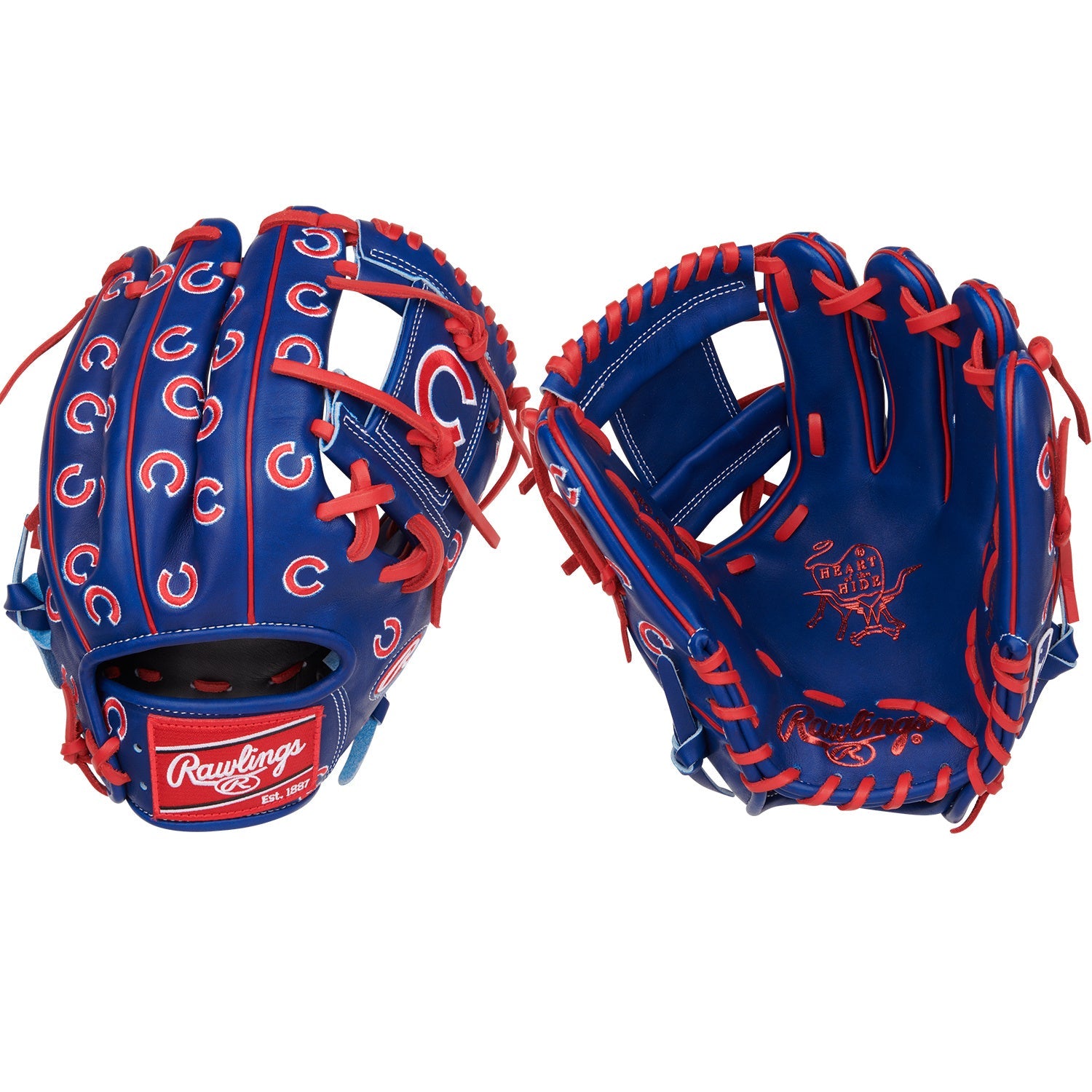 PRO205-2CHC Heart of the Hide MLB Micro Logo Chicago Cubs 11.75" Baseball Glove
