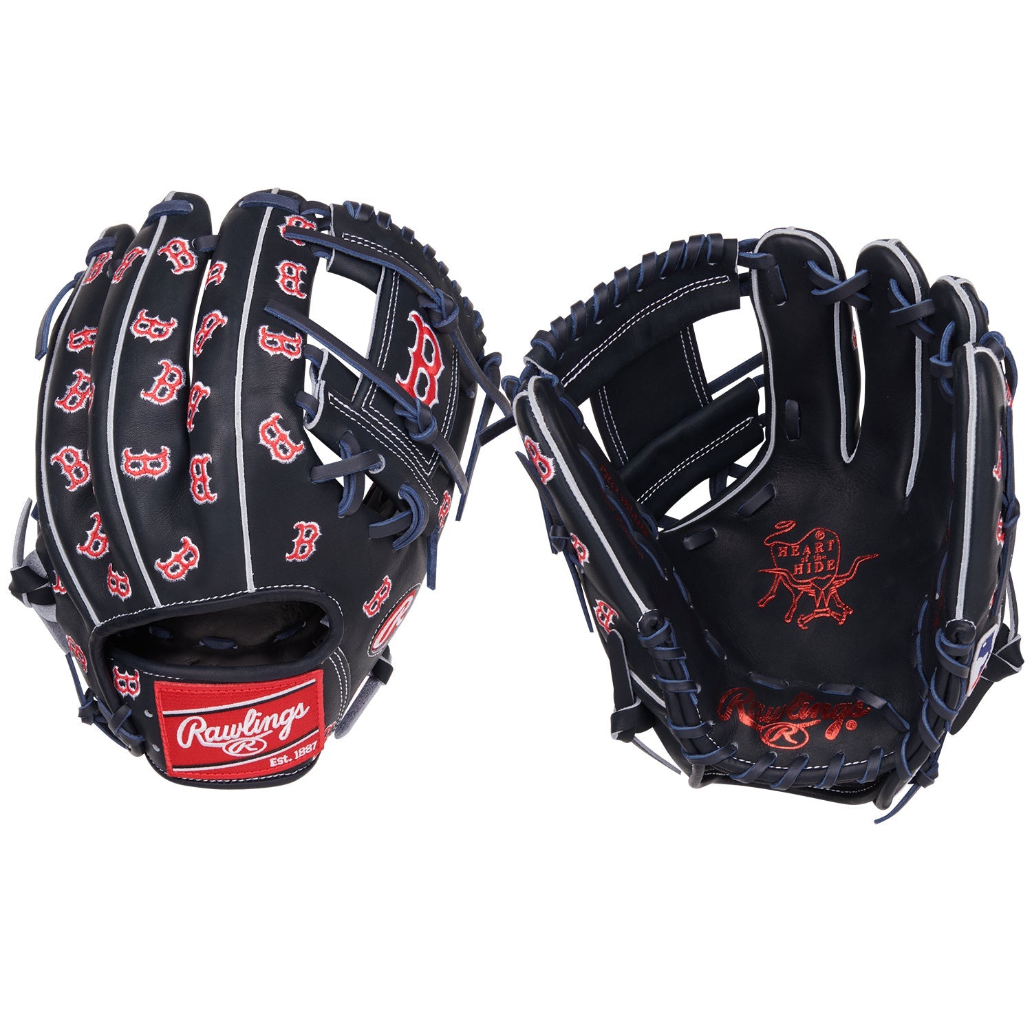 PRO205-2BOS Heart of the Hide MLB Micro Logo Boston Red Sox 11.75" Baseball Glove