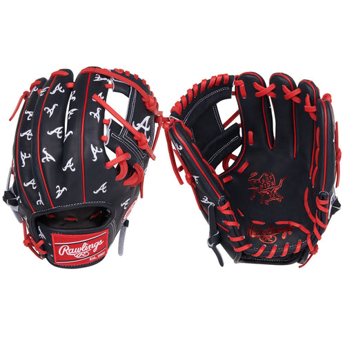 PRO205-2ATL Heart of the Hide MLB Micro Logo Atlanta Braves 11.75" Baseball Glove