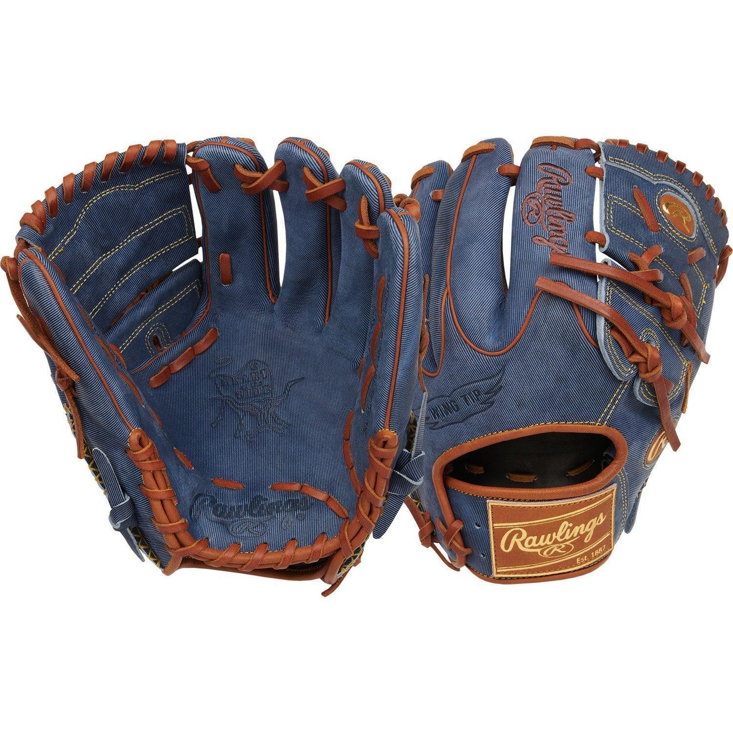 Rawlings Heart of the Hide Pro Label Denim Edition 11.75" Baseball Fielding Glove - PRO205W-9D