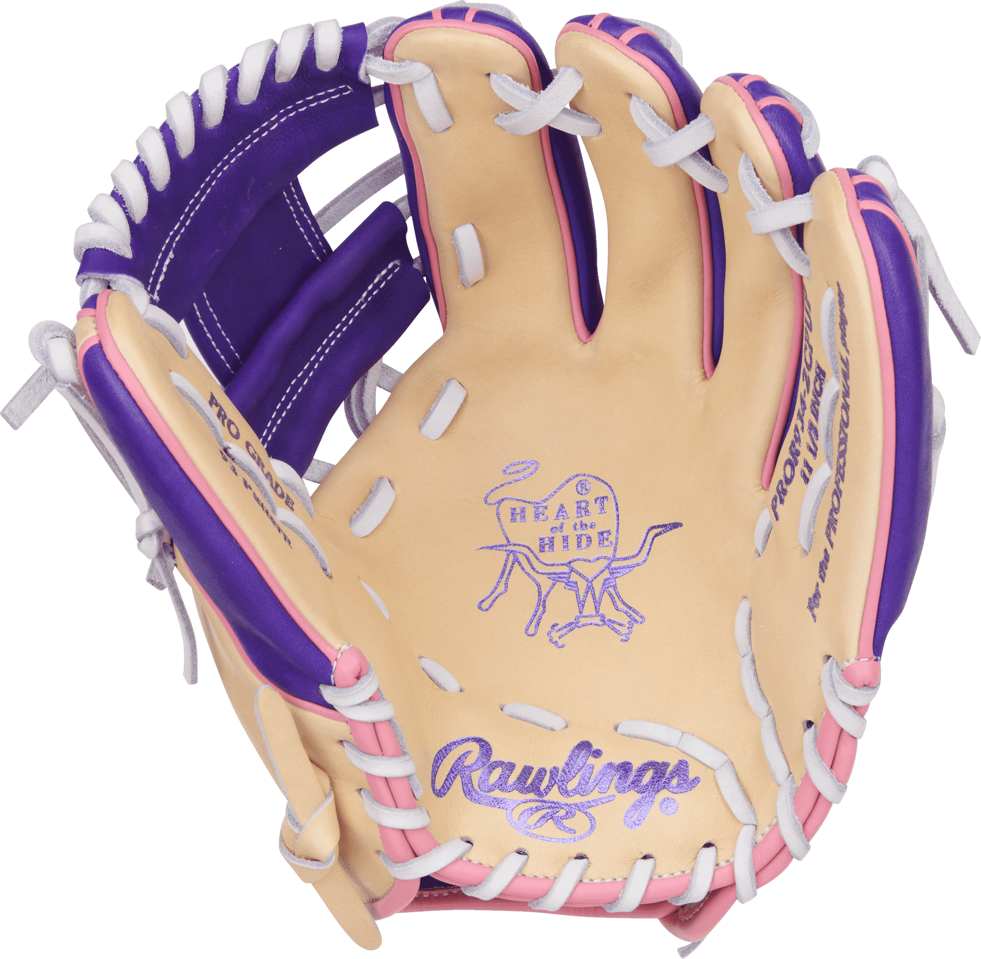 Rawlings Heart of the Hide Vibrant Series 11.5" Baseball Fielding Glove - PROR934-2CPUP