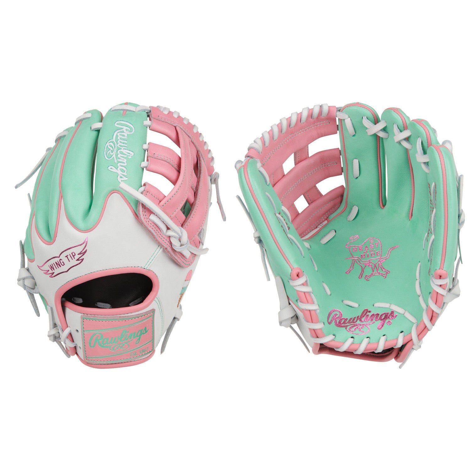 PROR205W-6M Summertime Fun Collection Heart of the Hide Exclusive 11.75" Baseball Glove