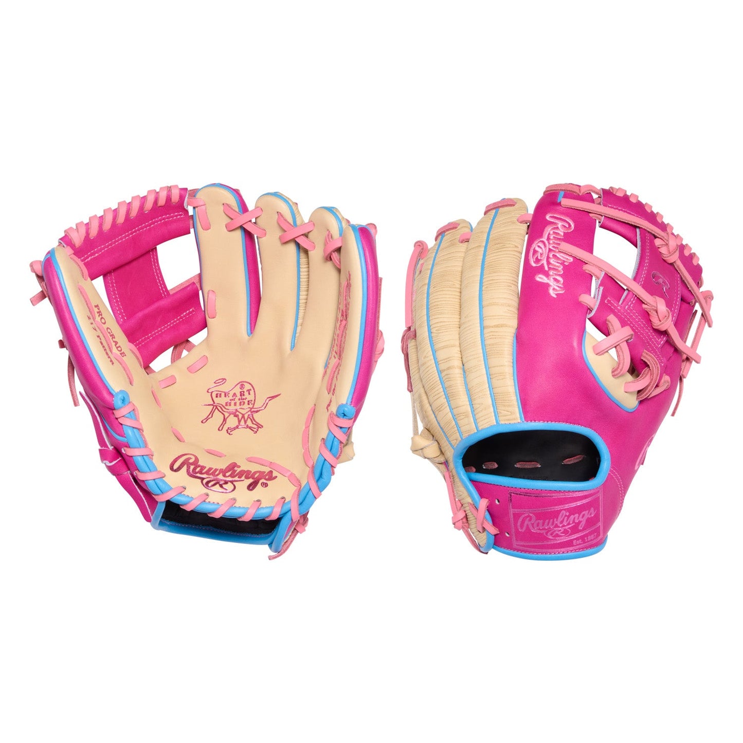Rawlings PROR2174-2CBE Color Sync 10.0 Heart of the Hide 11.25" Baseball Glove