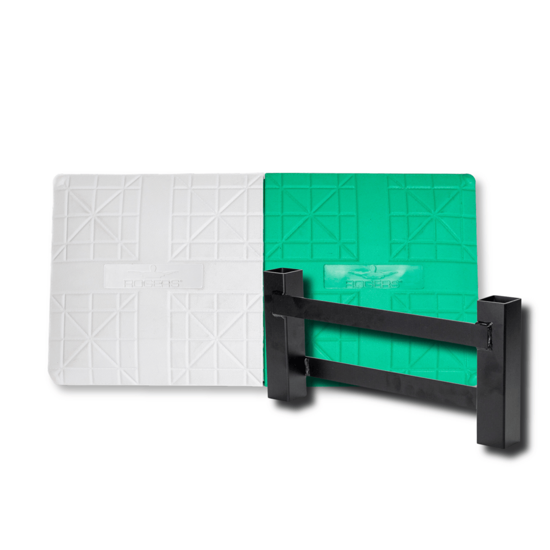 Rogers Pro-Style Double First Base White/Green RPS-DBL-FST-G