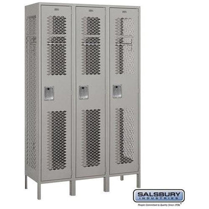 Salsbury 15" Single Tier Vented Metal Locker 45" W x 78" H x 18" D (Unassembled)