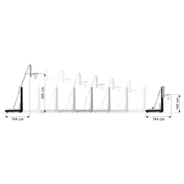Schelde Sports SAM School Portable Basketball Backstop