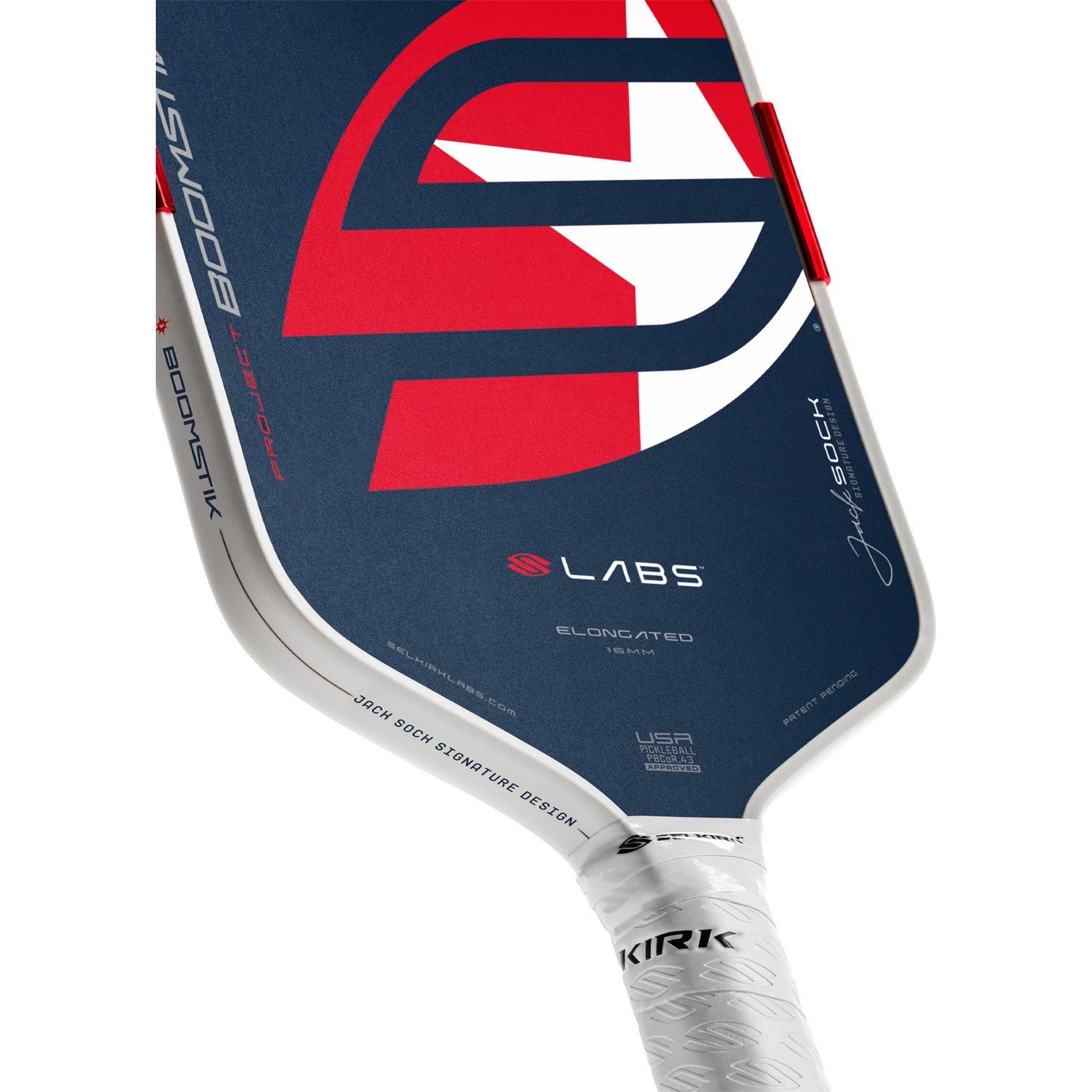 Selkirk LABS Project Boomstik Elongated Jack Sock Signature Paddle
