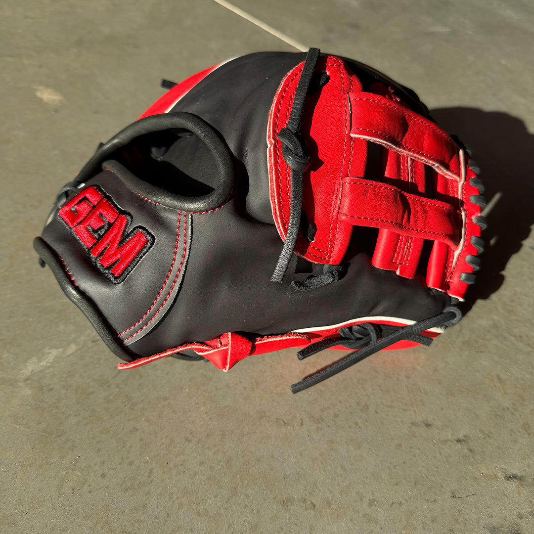Gem Gloves Baseball Fielding Glove - GEM085 Shadow Skulls