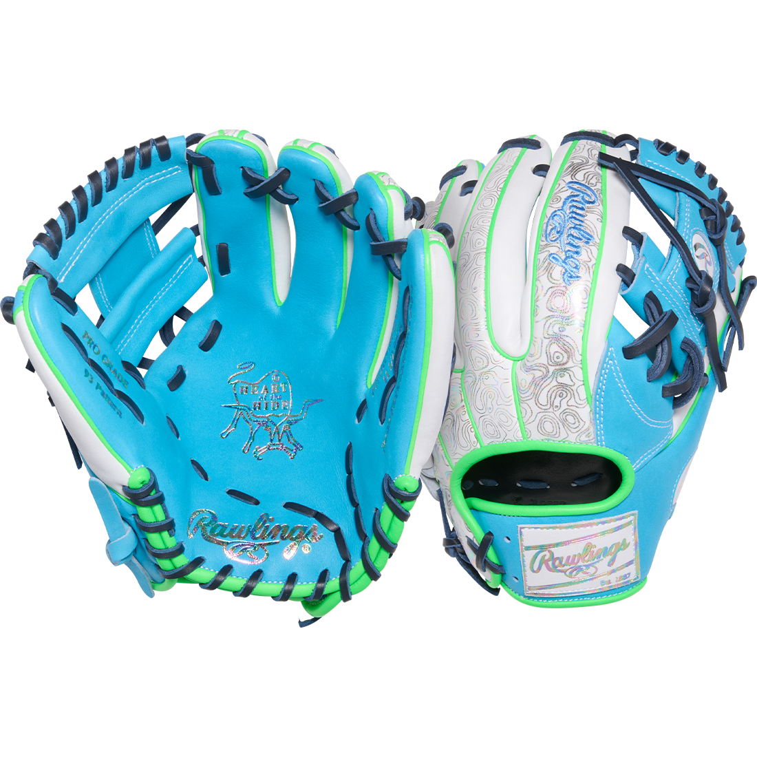 Rawlings Heart of the Hide Color Sync 10 11.5" Infield Baseball Glove: PROR934-2CBW