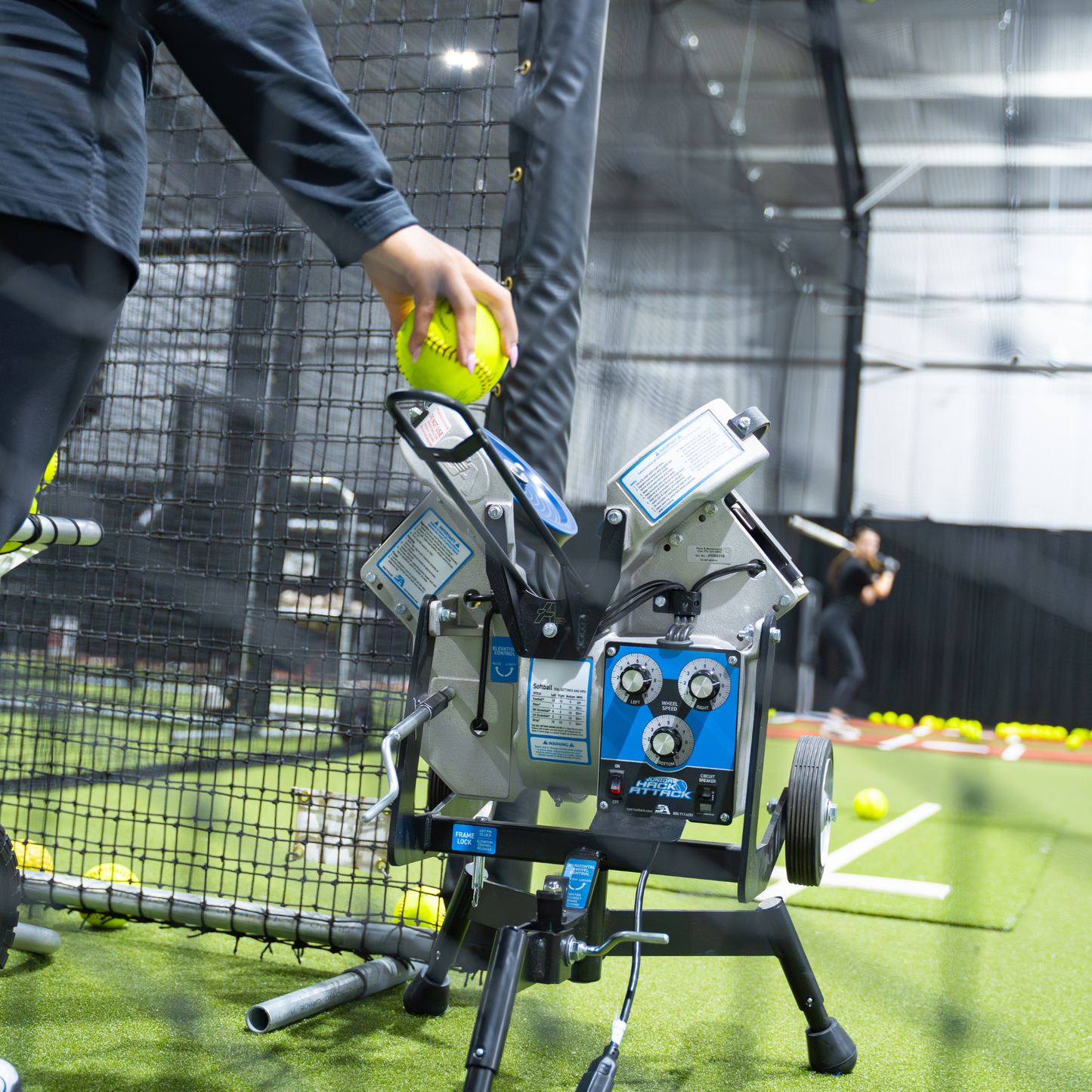 Softball - Timing Chutes™ for Jr. Hack Attack Pitching Machines
