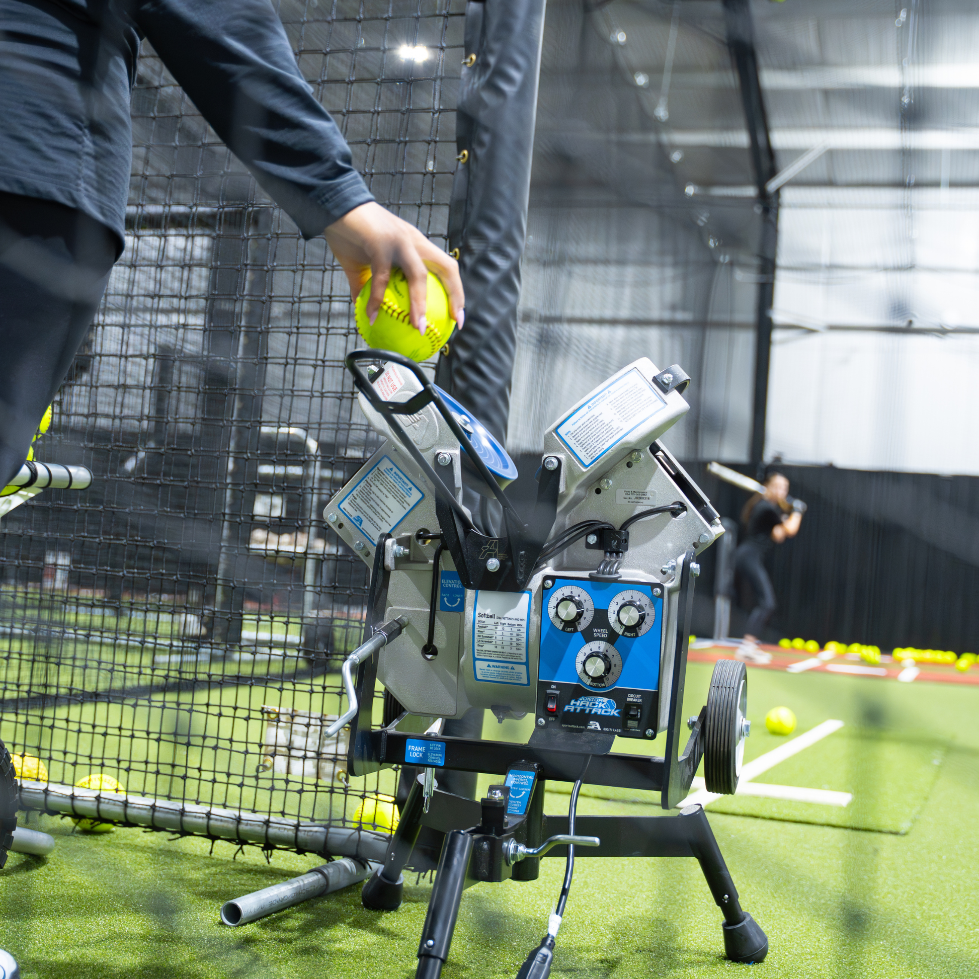 Softball - Timing Chutes™ for Jr. Hack Attack Pitching Machines