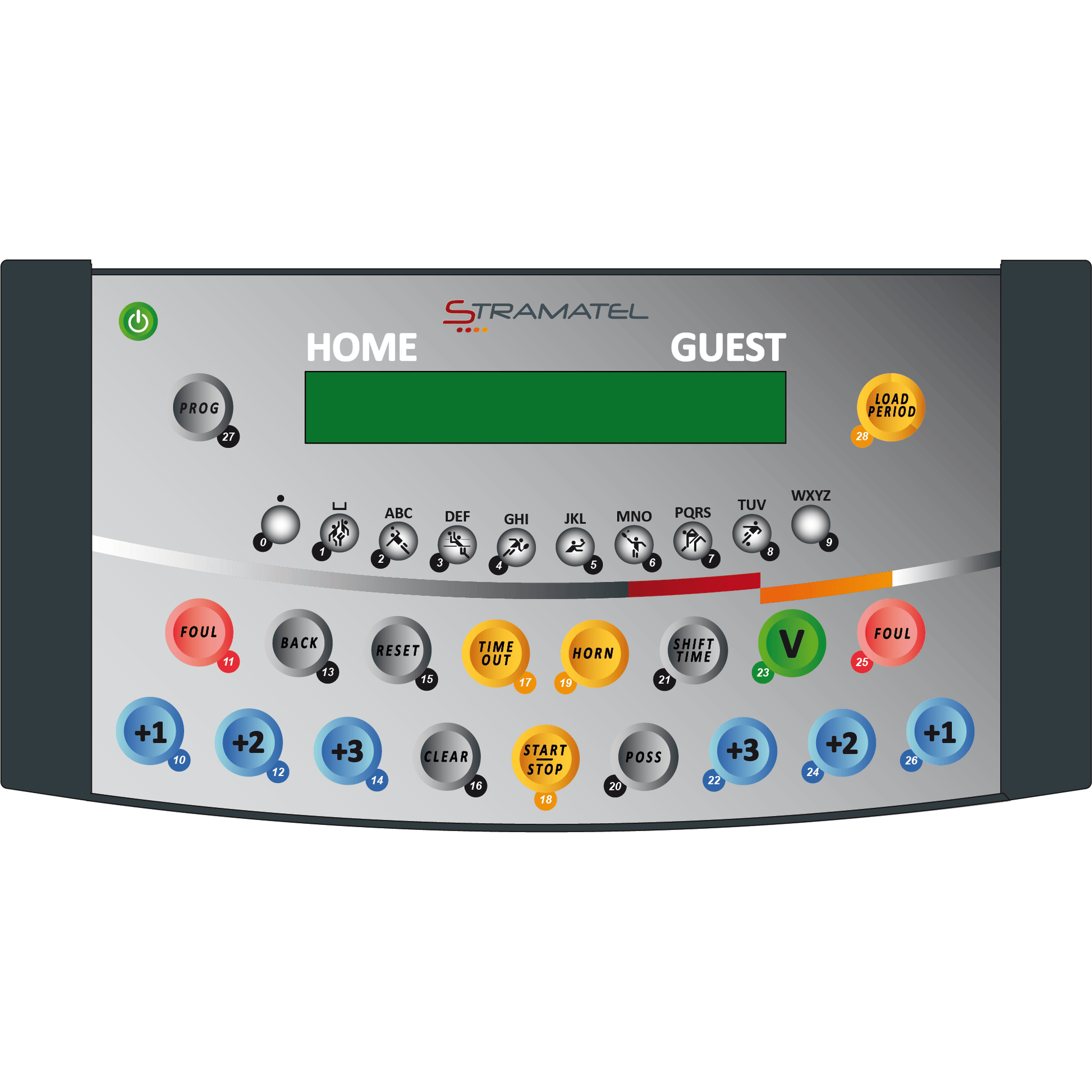 Stramatel Multisport Indoor Tabletop Scoreboard (Battery-Powered)