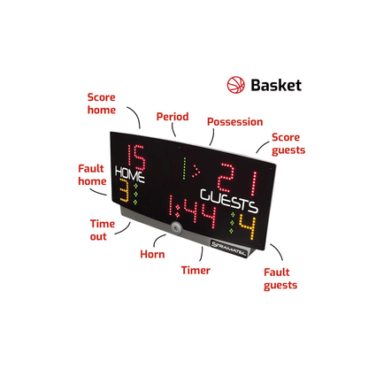 Stramatel Multisport Indoor Tabletop Scoreboard (Battery-Powered)