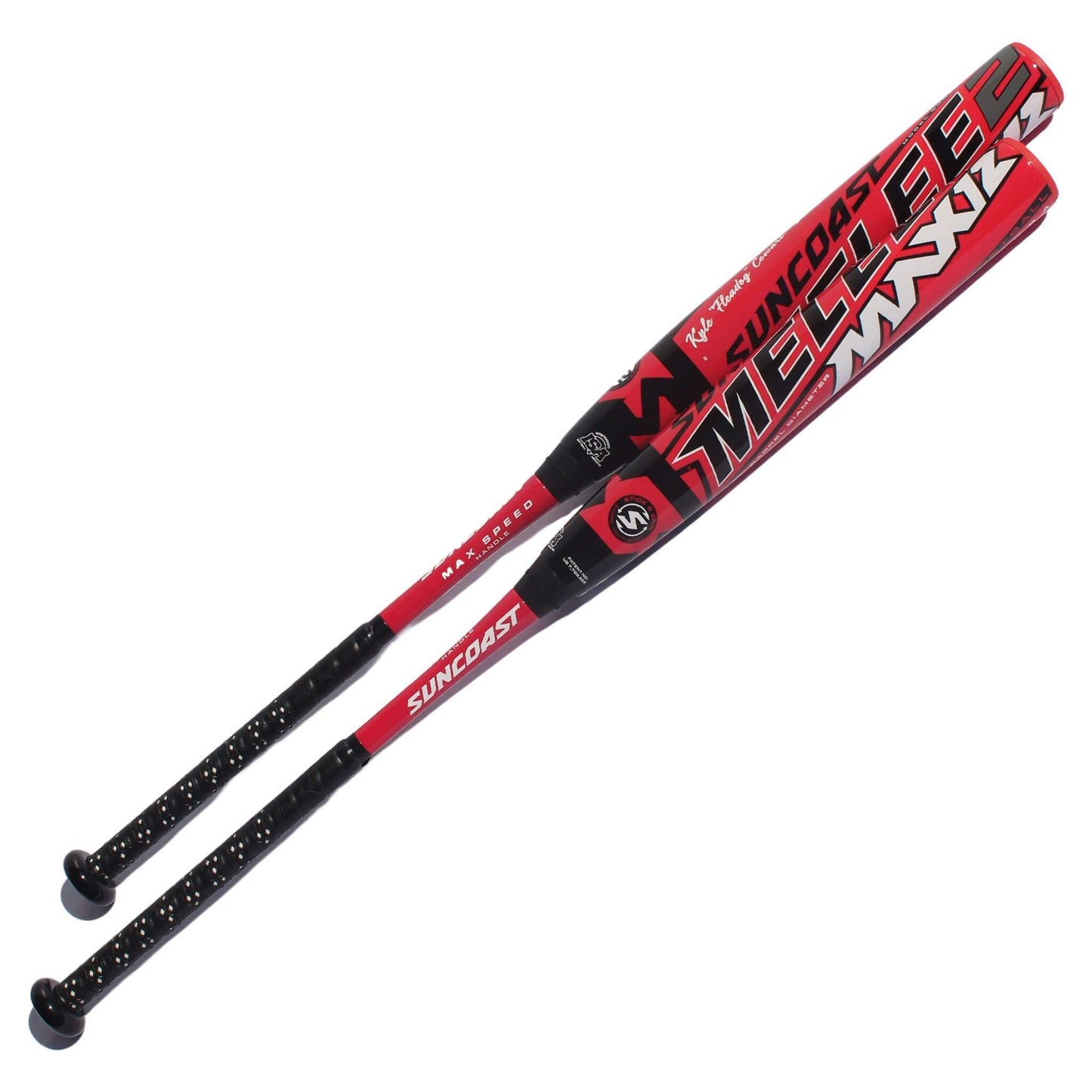 Suncoast Melee Max 2 End Loaded 12" 2-Piece SSUSA Senior Slowpitch Softball Bat - SMM2SE12