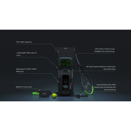 Tenniix Pro Ai Tennis Ball Machine