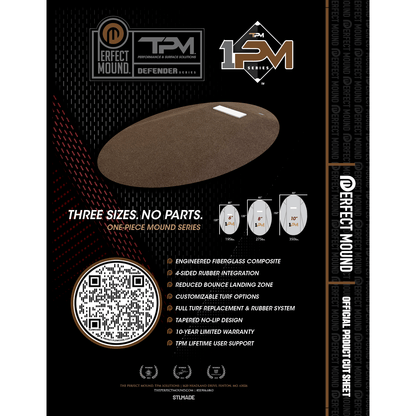 The Perfect Mound 8" Defender Series Baseball Portable Pitching Mound