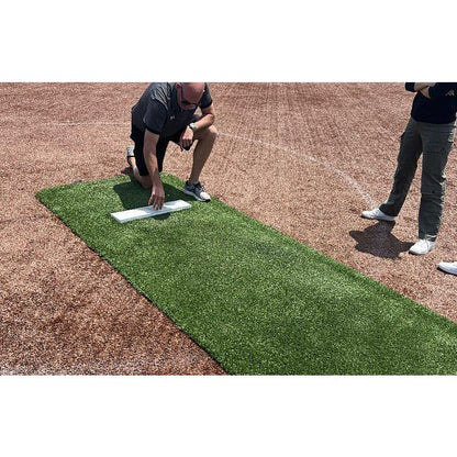 The Perfect Mound Defender Series Softball Pitching Mat Pro SBMPRO (13' x 4')