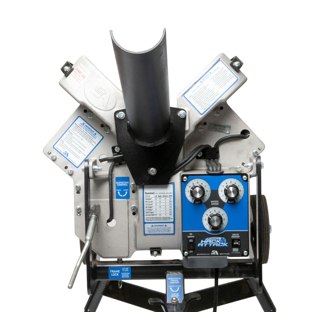 Baseball - Perfect Timing™ Extended Pitching Machine Chutes for Junior Hack Attack Pitching Machines