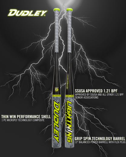 2026 Dudley Lightning Legend Retro 2.0 13" Balanced SSUSA Senior Slowpitch Softball Bat: LLBSP2R