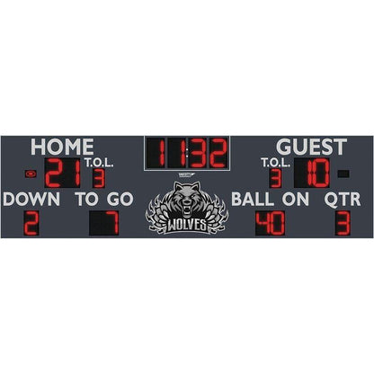 Varsity Scoreboards 7436 Football Scoreboard 36′ x 10′ x 8″