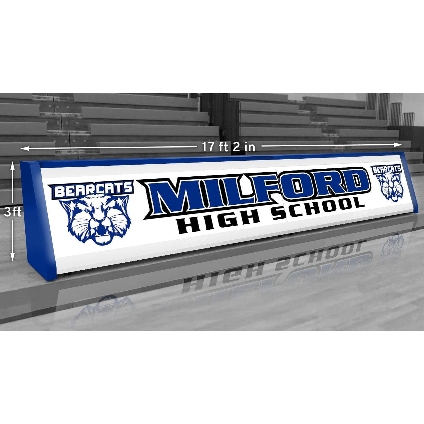 Varsity Scoreboards Backlit Scorer's Table 4440-BL (8-Seat)