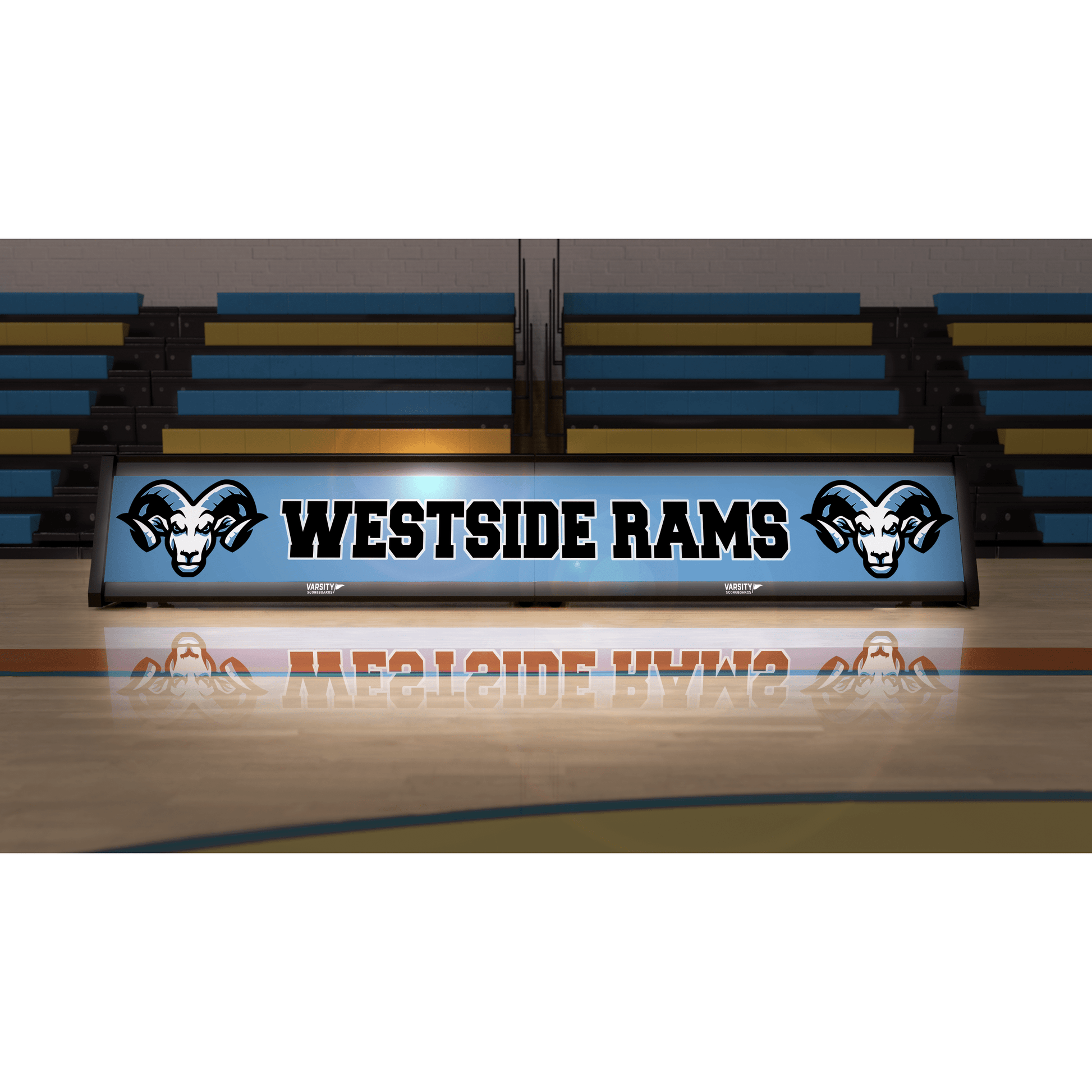 Varsity Scoreboards Backlit Scorer's Table 4440-BL (8-Seat)