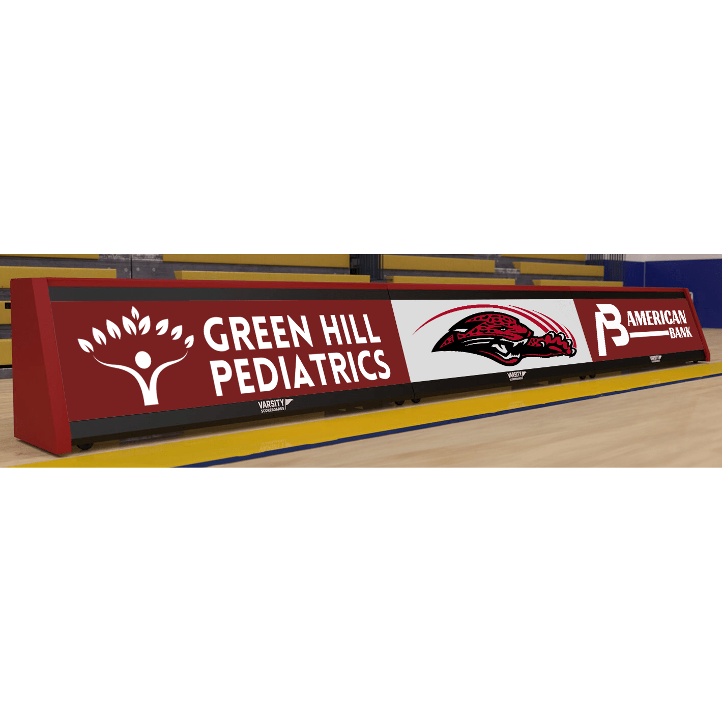 Varsity Scoreboards Backlit Scorer's Table 4450-BL (12-Seat)