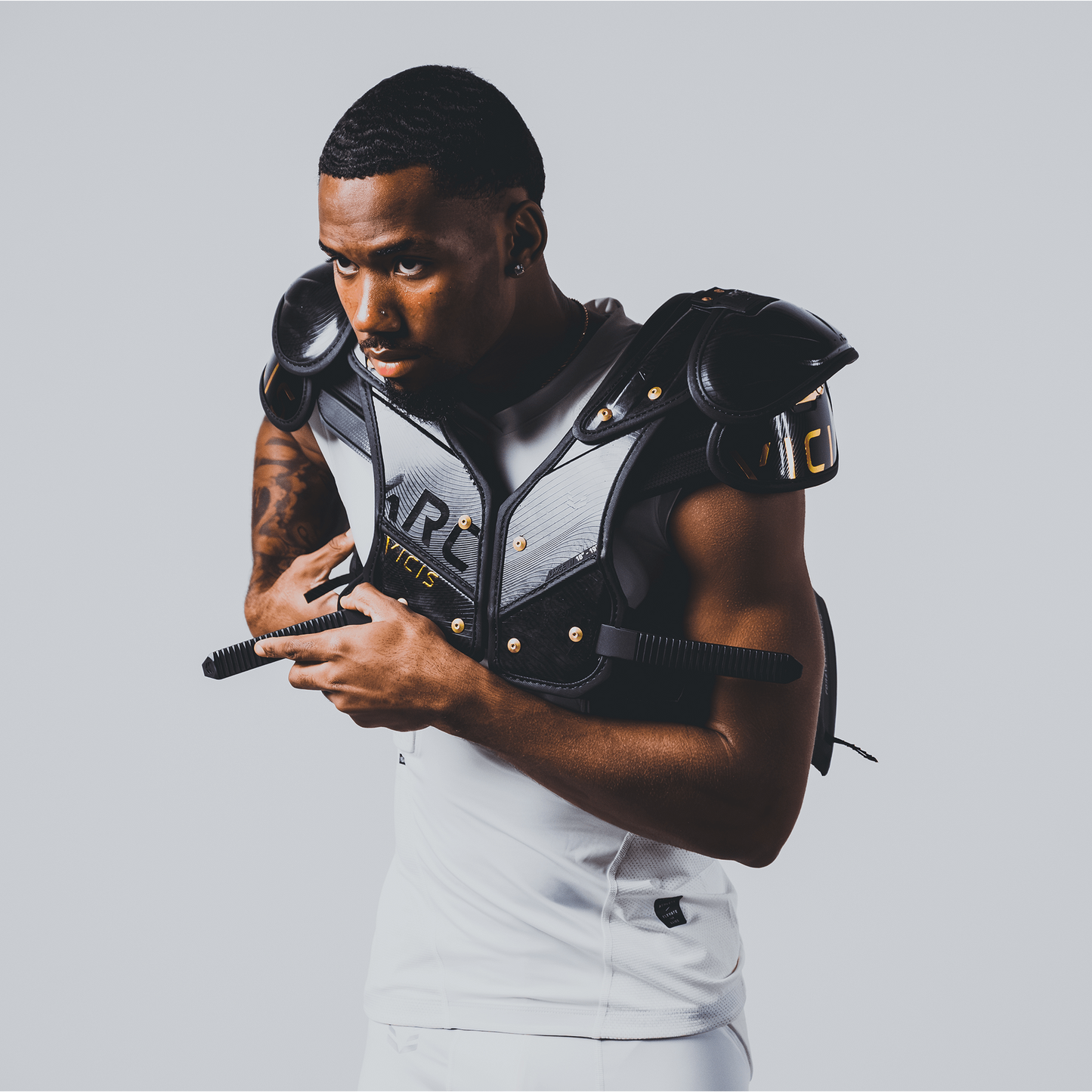 Vicis ARC_V1 Elite Football Shoulder Pads with Attached Back Pad- Skill