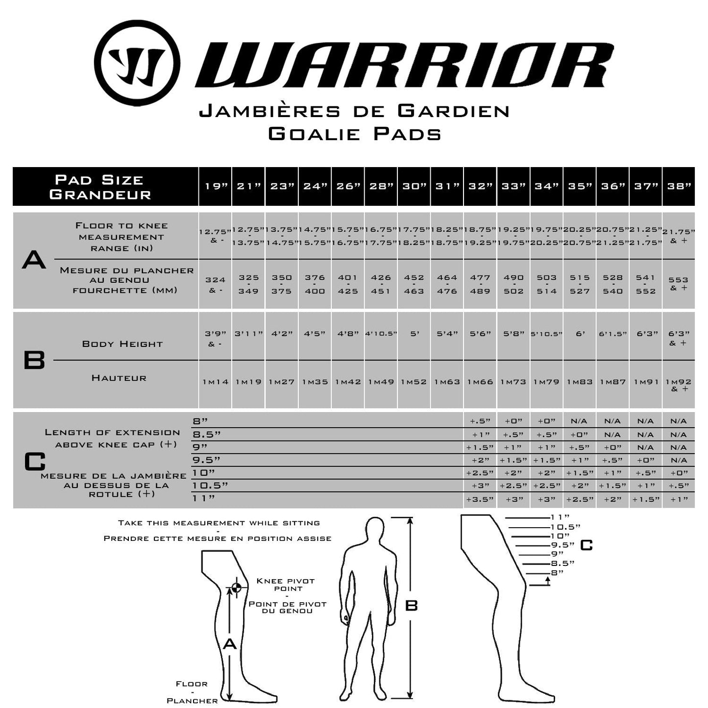 Ritual G6 E+ Senior Goalie Pads