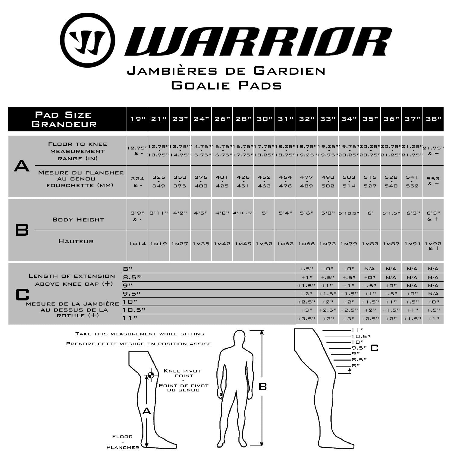 Ritual G6 E+ Senior Goalie Pads