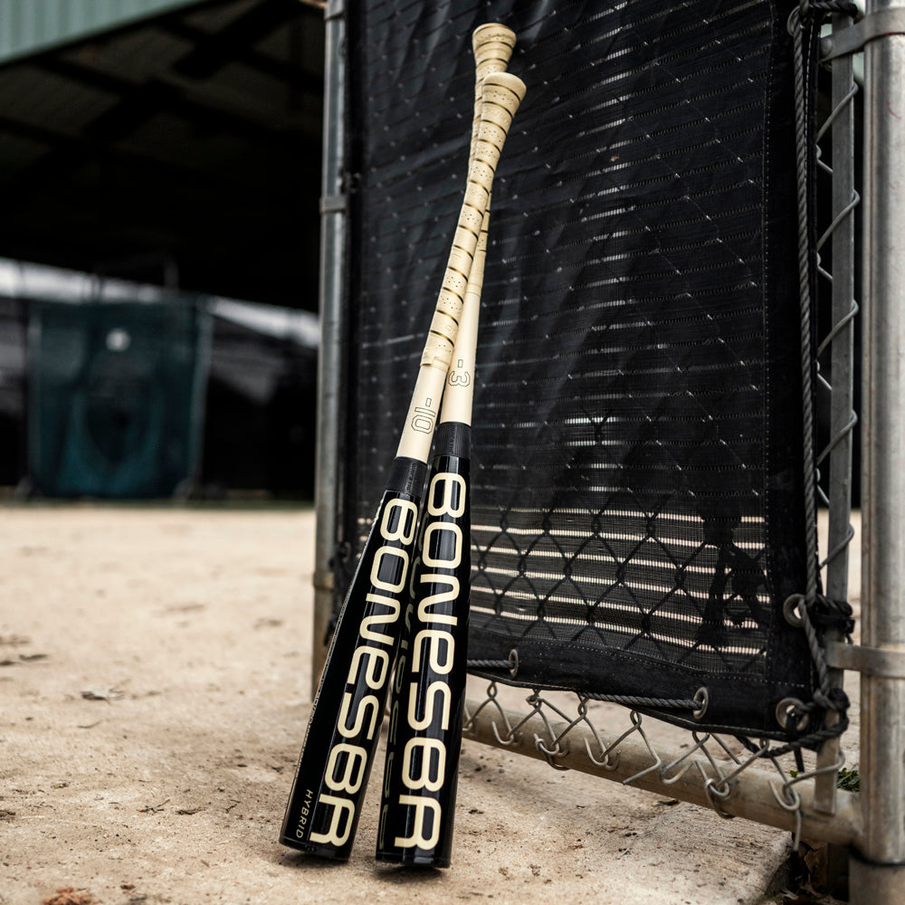 2025 Warstic Bonesaber Hybrid Black Cobra (-3) BBCOR Baseball Bat: MBBSRHB25BK3