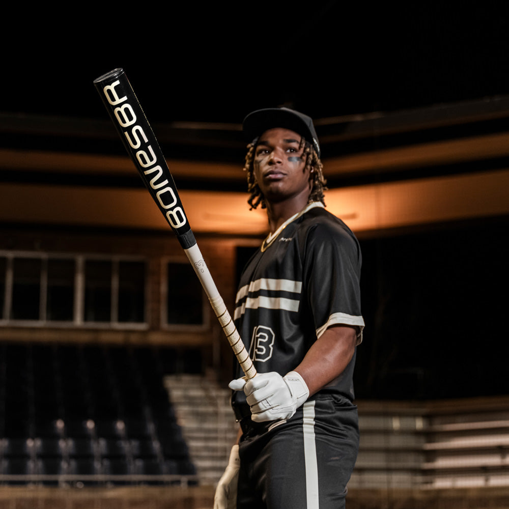 2025 Warstic Bonesaber Hybrid Black Cobra (-3) BBCOR Baseball Bat: MBBSRHB25BK3