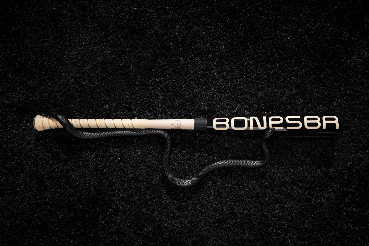 2025 Warstic Bonesaber Hybrid Black Cobra (-3) BBCOR Baseball Bat: MBBSRHB25BK3