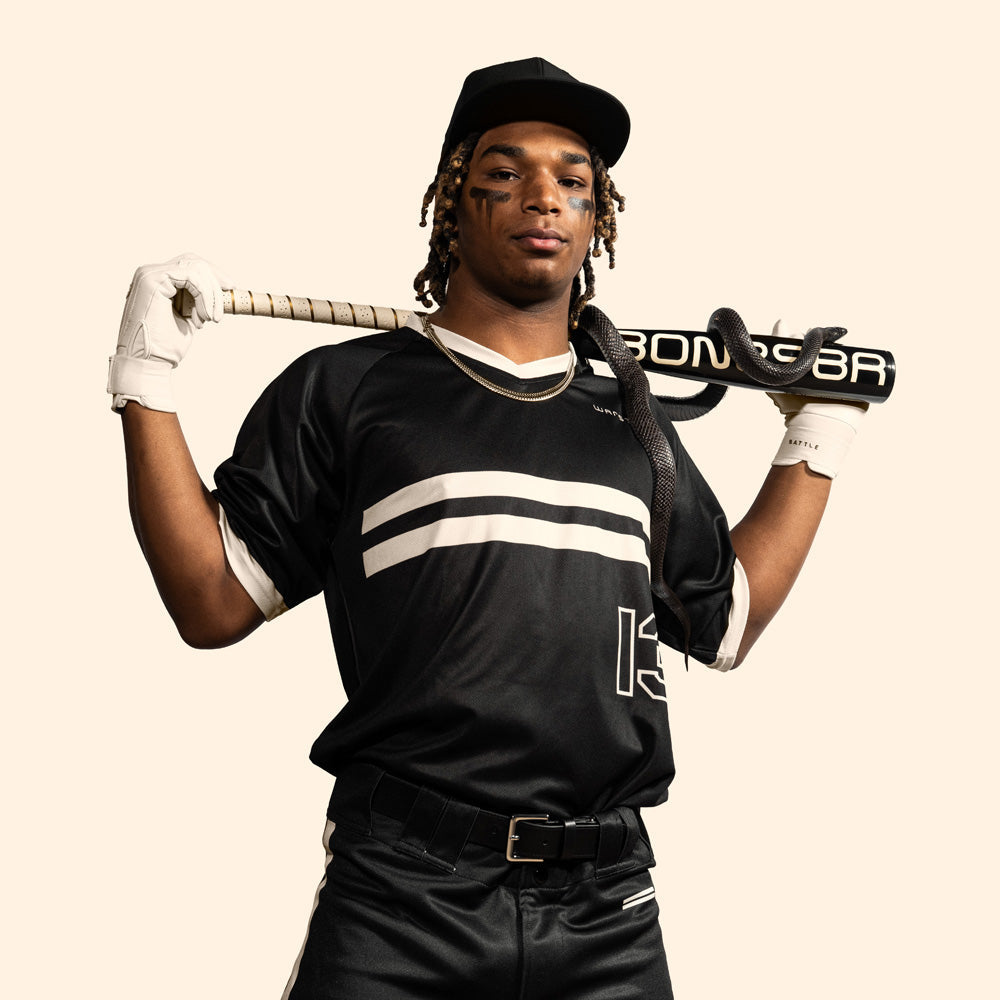 2025 Warstic Bonesaber Hybrid Black Cobra (-3) BBCOR Baseball Bat: MBBSRHB25BK3