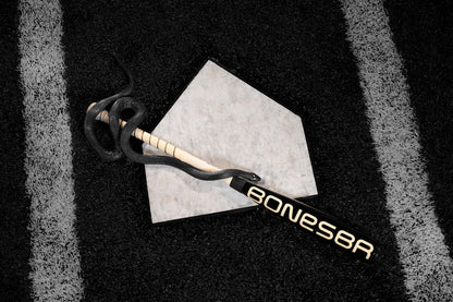 2025 Warstic Bonesaber Hybrid Black Cobra (-3) BBCOR Baseball Bat: MBBSRHB25BK3