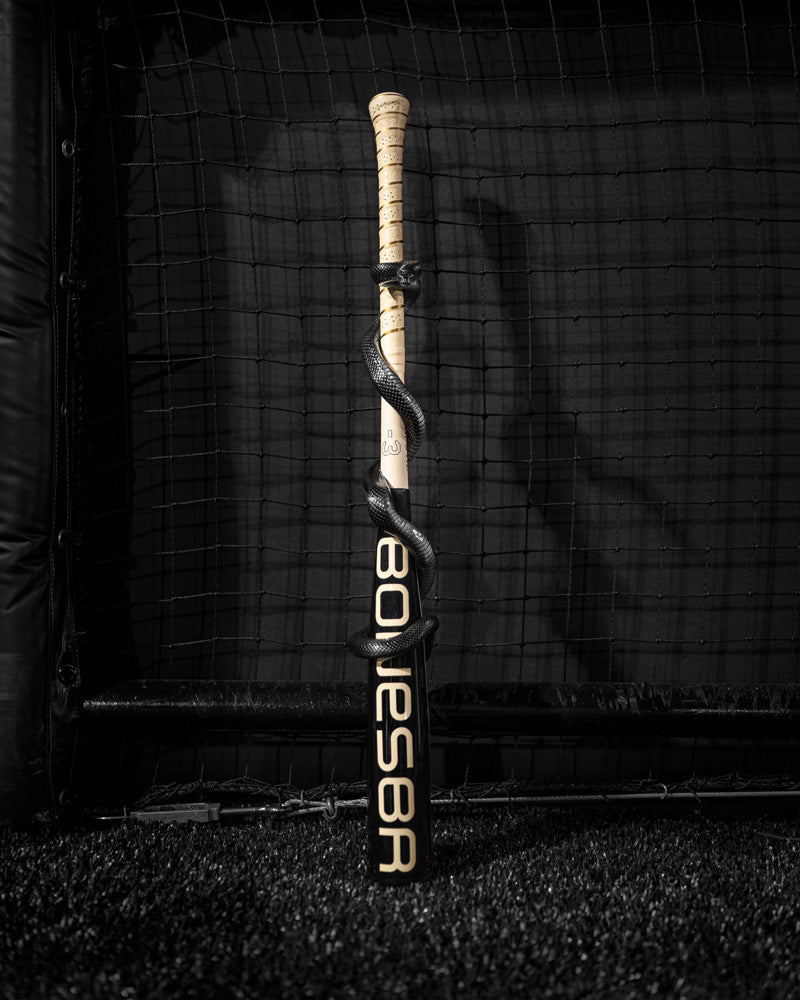 2025 Warstic Bonesaber Hybrid Black Cobra (-3) BBCOR Baseball Bat: MBBSRHB25BK3