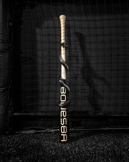 2025 Warstic Bonesaber Hybrid Black Cobra (-3) BBCOR Baseball Bat: MBBSRHB25BK3