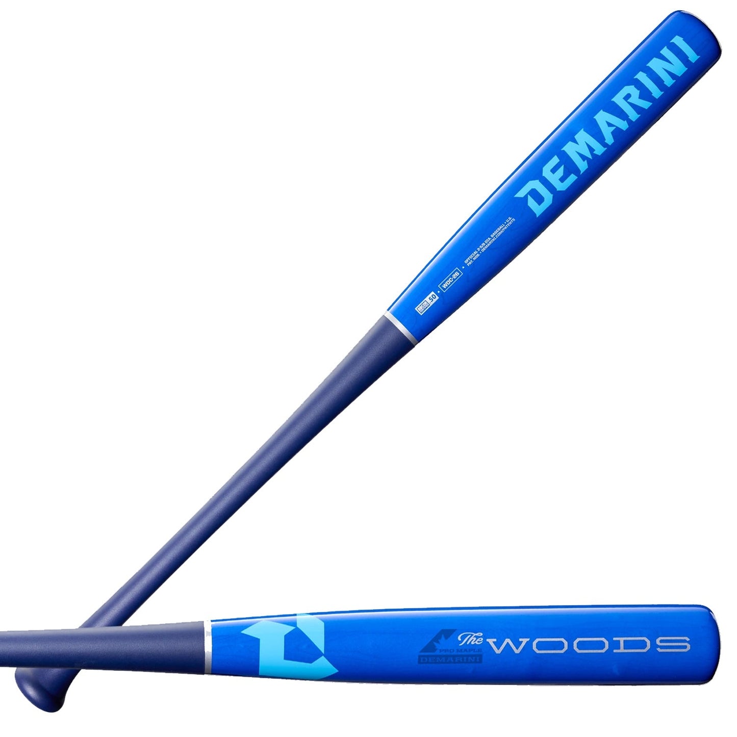 Demarini The Woods BBCOR Certified Adult Baseball Bat (-3 Drop), Royal Wood Composite