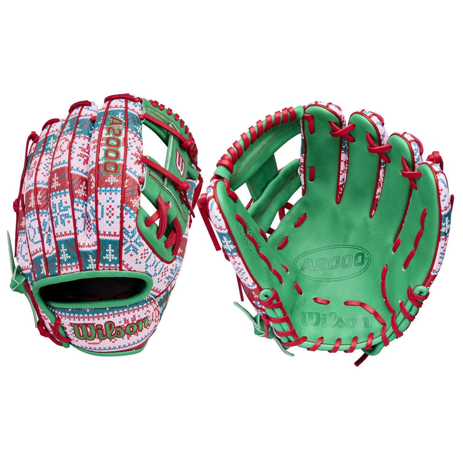 Wilson A2000 1975SS 11.75" Ugly Sweater December 2025 Glove of the Month Baseball Glove