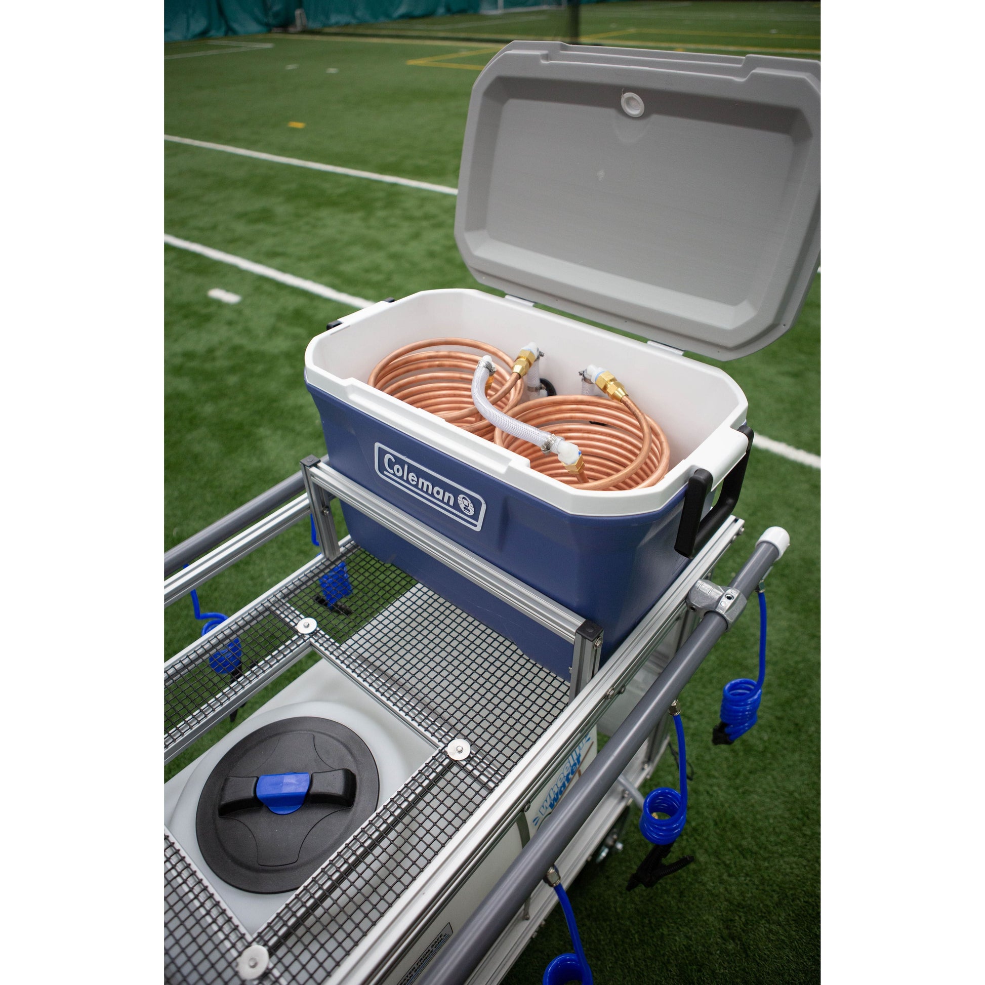 Wheelin Water WTH35 Team Trainer (35 GALLON) Water Hydration Cart